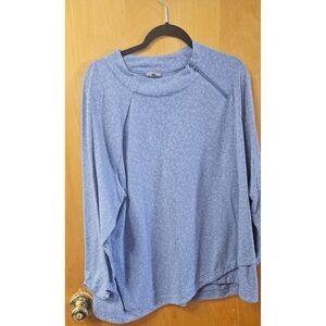 Talbots Light Blue Patterned Sweatshirt